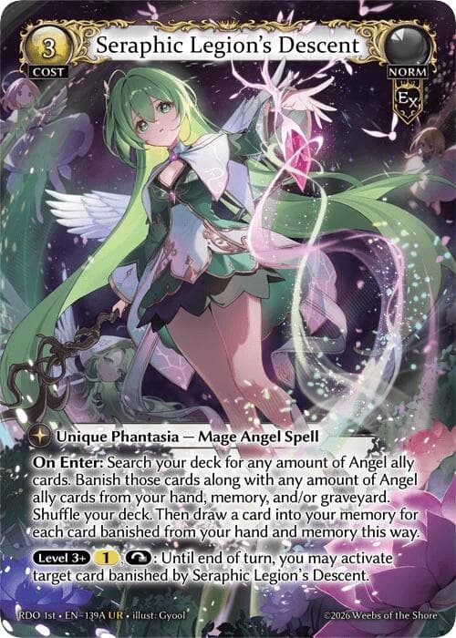 Seraphic Legion's Descent (139A) — Radiant Origins card