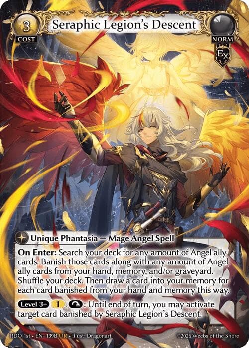 Seraphic Legion's Descent (139B) — Radiant Origins card