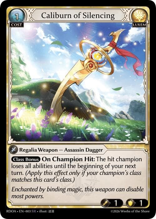 Caliburn of Silencing — Radiant Origins card