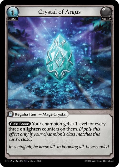 Crystal of Argus — Radiant Origins card