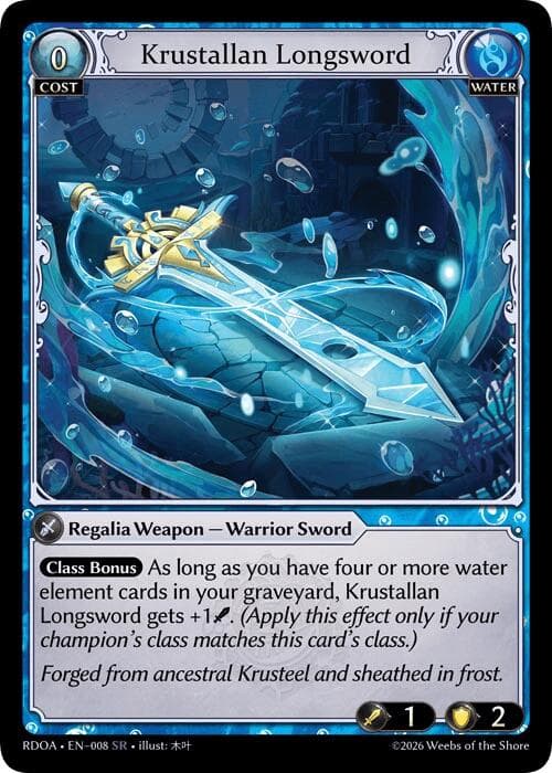 Krustallan Longsword — Radiant Origins card