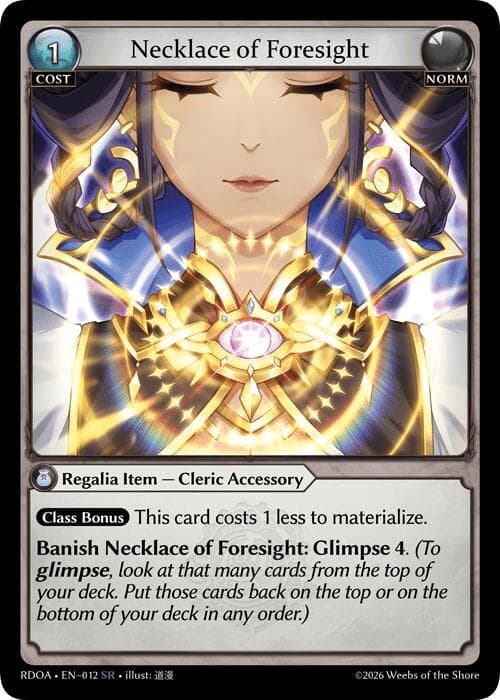 Necklace of Foresight — Radiant Origins card