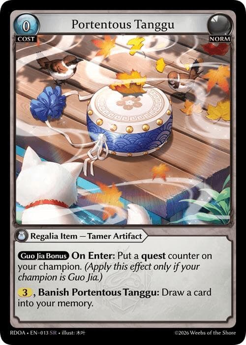 Portentous Tanggu — Radiant Origins card