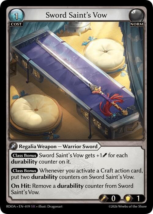 Sword Saint's Vow — Radiant Origins card