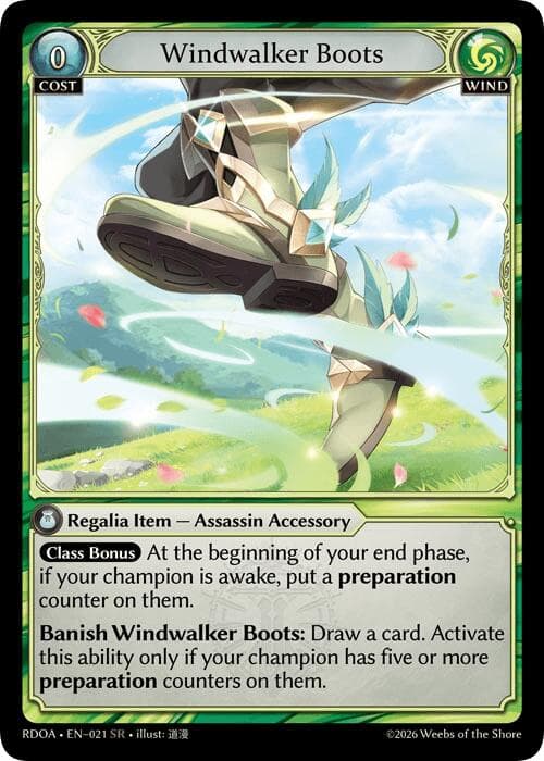 Windwalker Boots — Radiant Origins card