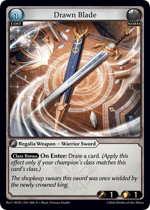 Drawn Blade — Mordred Re: Collection, Aurelian Regent card