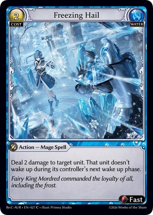 Freezing Hail — Mordred Re: Collection, Aurelian Regent card