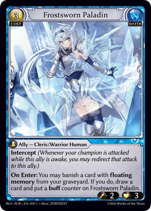 Frostsworn Paladin — Mordred Re: Collection, Aurelian Regent card