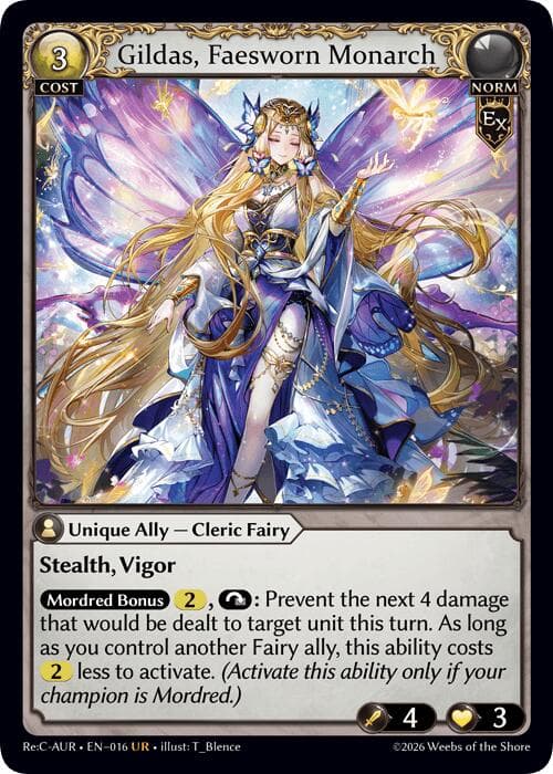 Gildas, Faesworn Monarch — Mordred Re: Collection, Aurelian Regent card