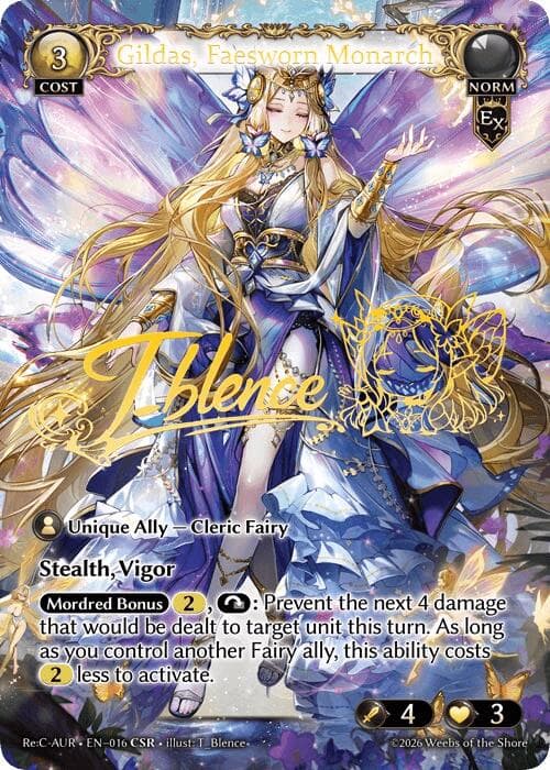 Gildas, Faesworn Monarch (CSR) — Mordred Re: Collection, Aurelian Regent card