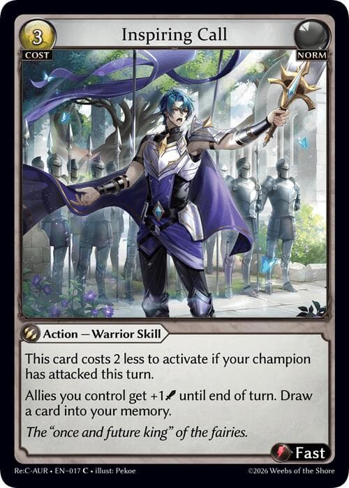 Inspiring Call — Mordred Re: Collection, Aurelian Regent card