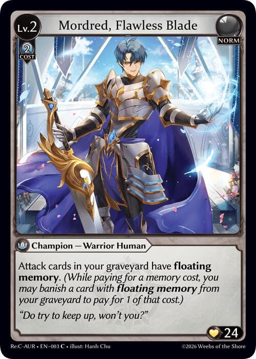 Mordred, Flawless Blade — Mordred Re: Collection, Aurelian Regent card