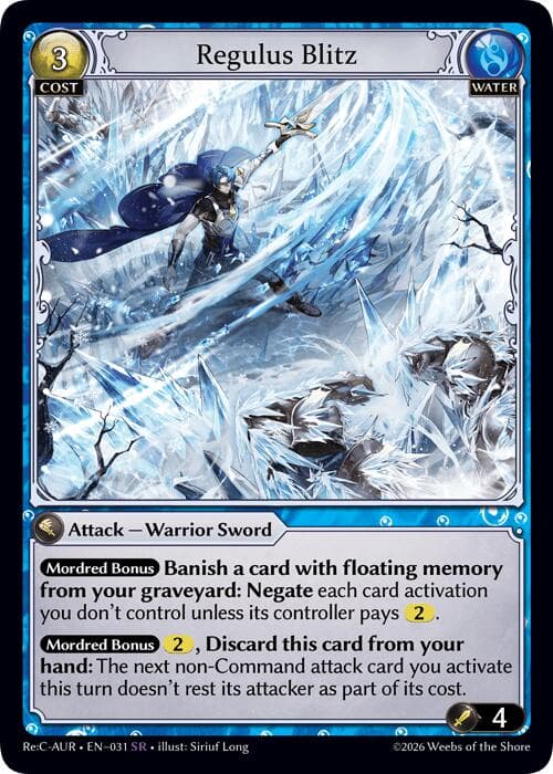 Regulus Blitz — Mordred Re: Collection, Aurelian Regent card