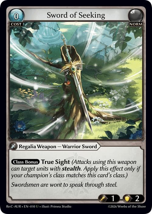 Sword of Seeking — Mordred Re: Collection, Aurelian Regent card
