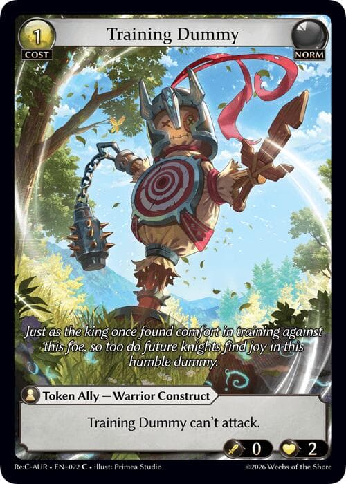 Training Dummy — Mordred Re: Collection, Aurelian Regent card