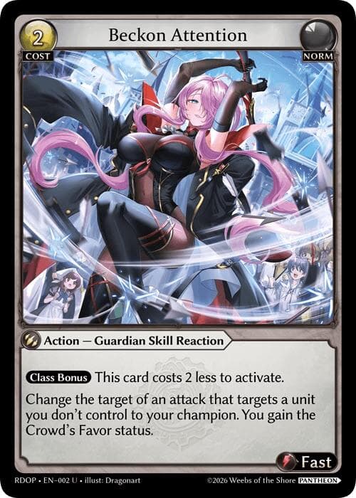 Beckon Attention — Radiant Origins: Pantheon card