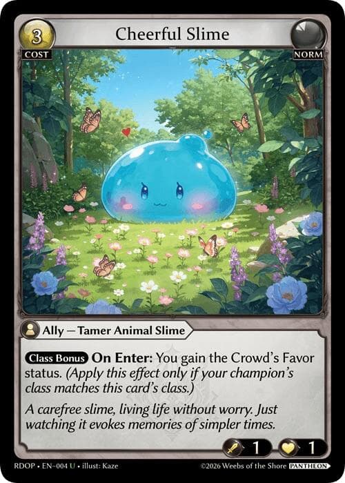 Cheerful Slime — Radiant Origins: Pantheon card