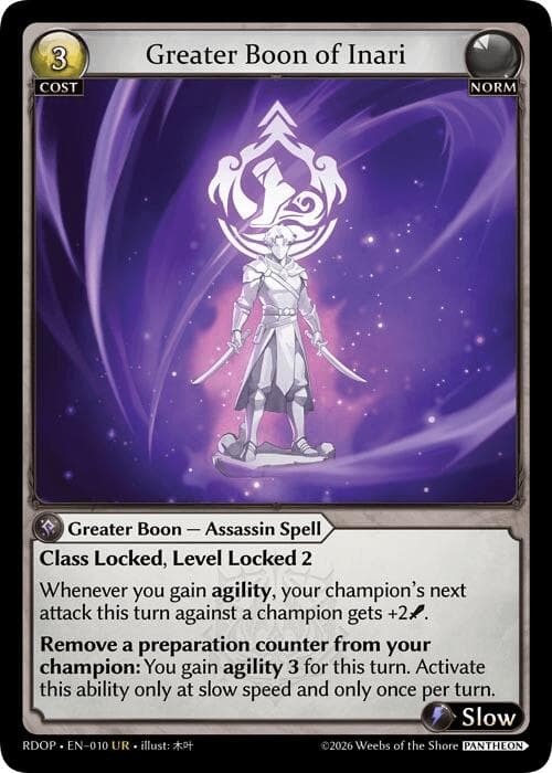 Greater Boon of Inari — Radiant Origins: Pantheon card