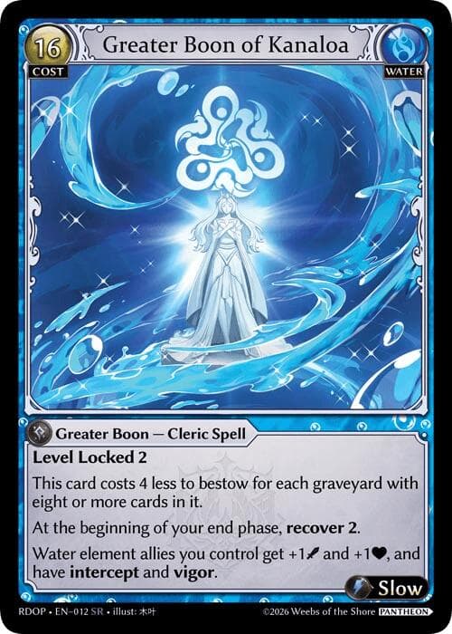 Greater Boon of Kanaloa — Radiant Origins: Pantheon card
