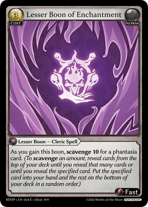 Lesser Boon of Enchantment — Radiant Origins: Pantheon card