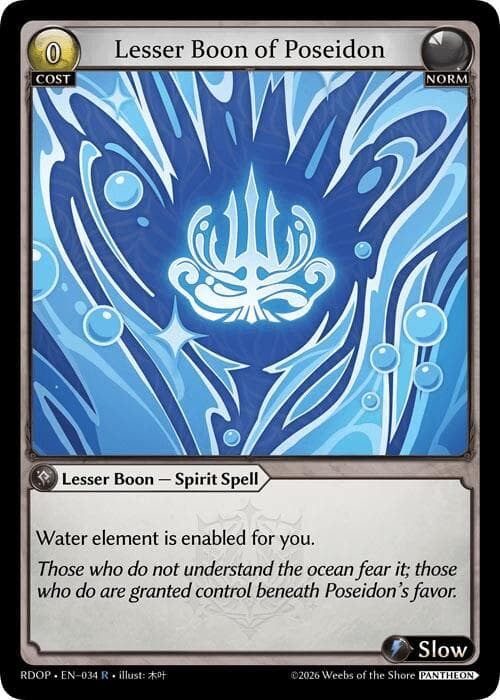 Lesser Boon of Poseidon — Radiant Origins: Pantheon card