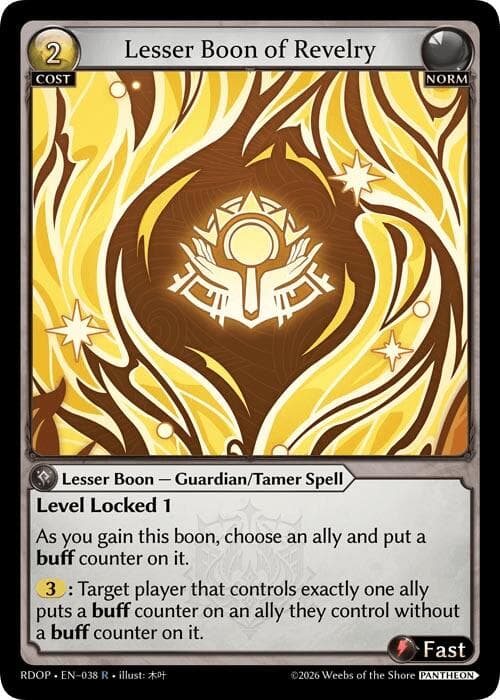 Lesser Boon of Revelry — Radiant Origins: Pantheon card