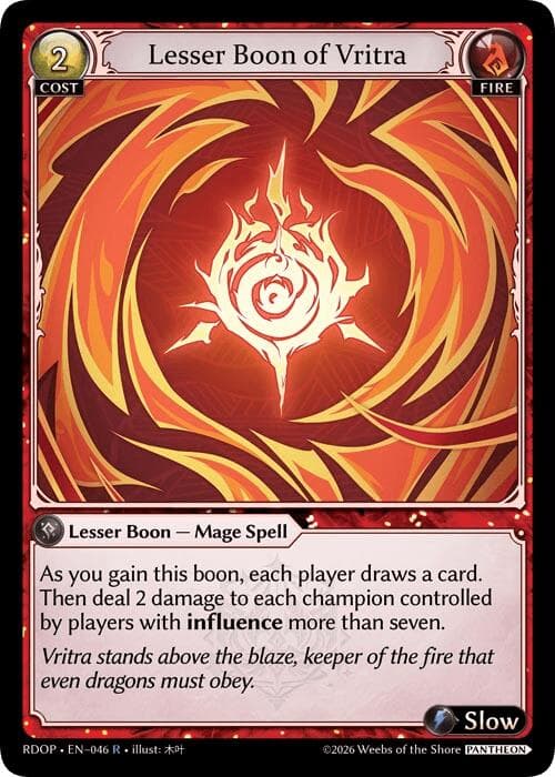 Lesser Boon of Vritra — Radiant Origins: Pantheon card