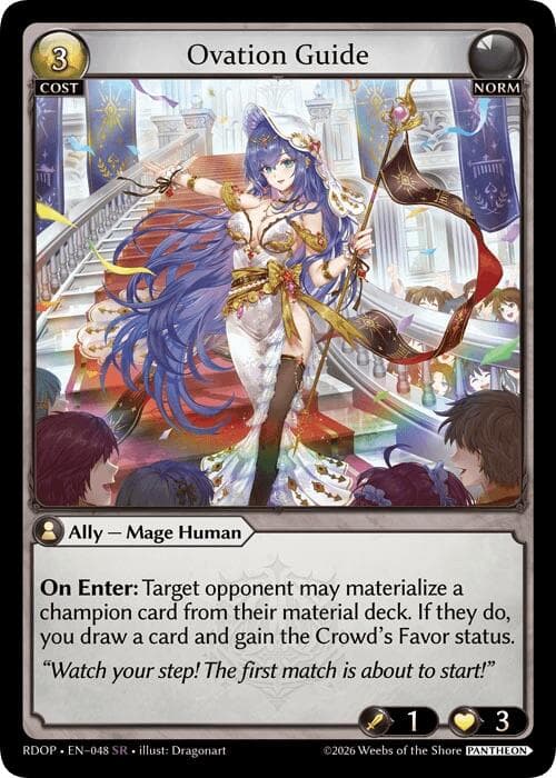 Ovation Guide — Radiant Origins: Pantheon card
