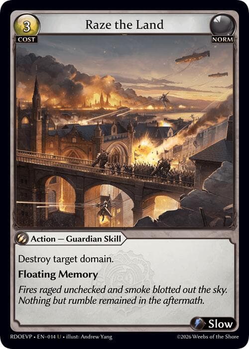 Raze the Land — Radiant Origins Event Pack card
