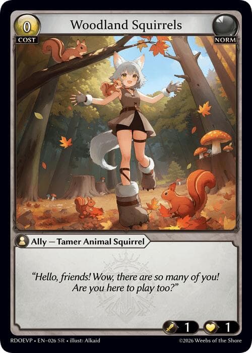 Woodland Squirrels — Radiant Origins Event Pack card
