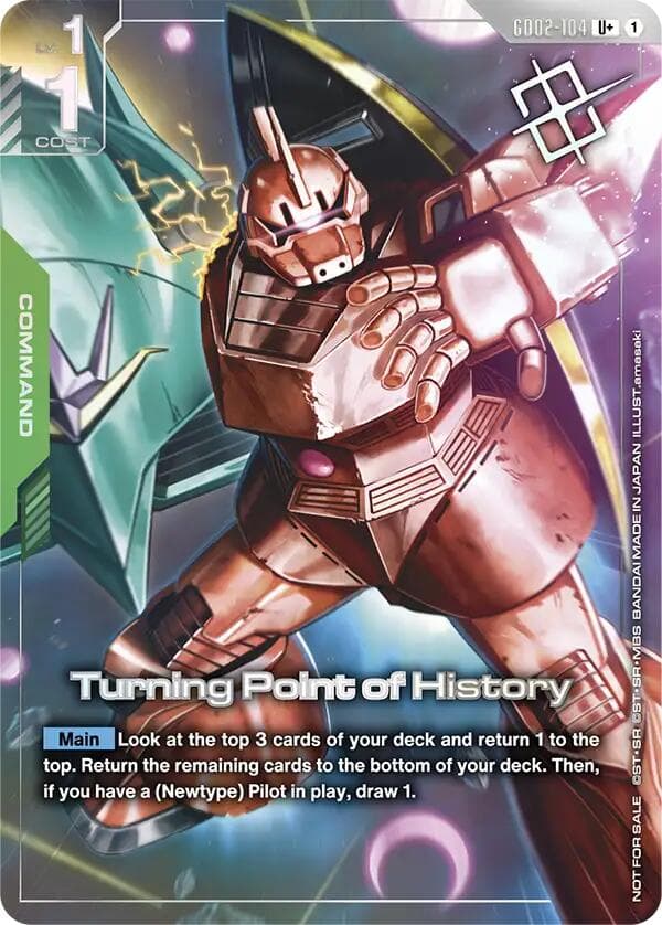 Turning Point of History (Store Tournament Winner Pack 04) — Gundam Promotional Cards card