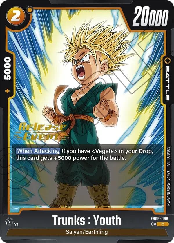 Trunks : Youth — Dual Evolution Release Event Cards card