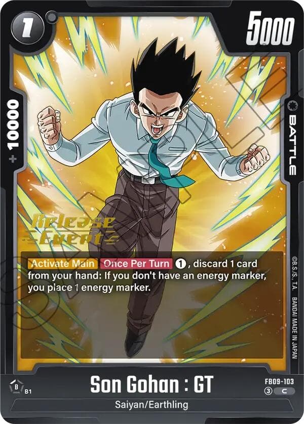 Son Gohan : GT - FB09-103 — Dual Evolution Release Event Cards card