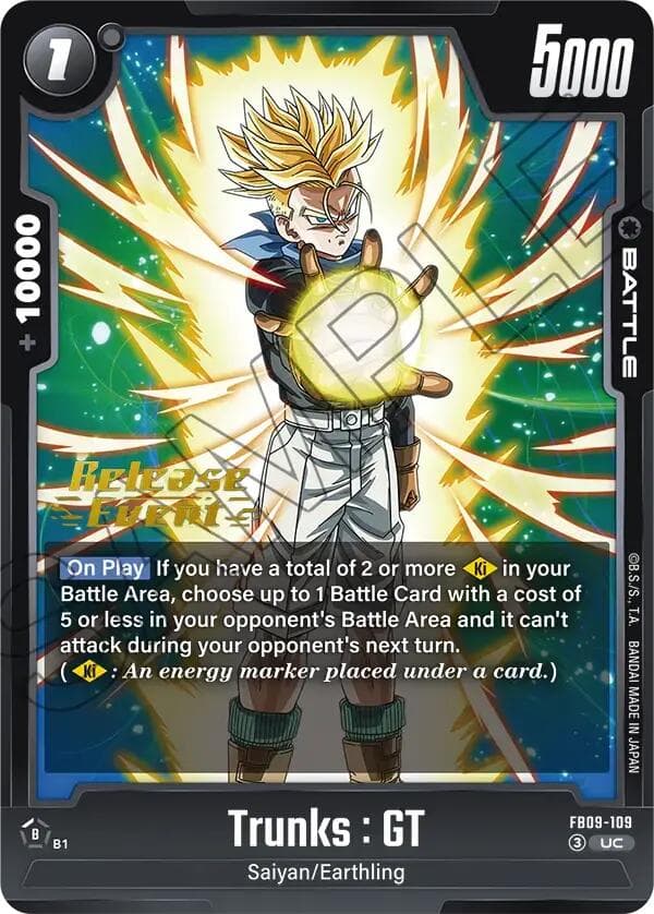 Trunks : GT - FB09-109 — Dual Evolution Release Event Cards card
