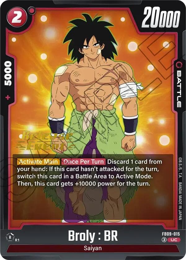 Broly : BR — Dual Evolution Release Event Cards card