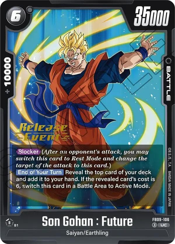 Son Gohan : Future — Dual Evolution Release Event Cards card