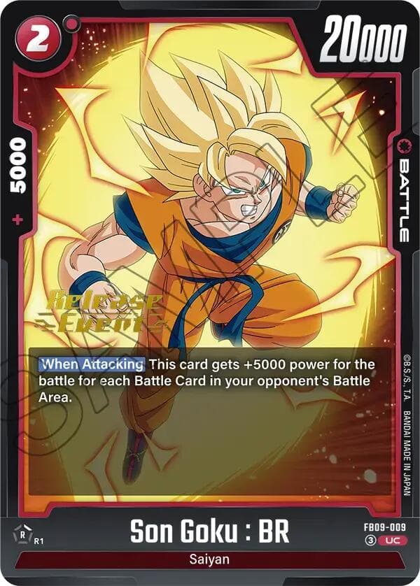 Son Goku : BR - FB09-009 — Dual Evolution Release Event Cards card