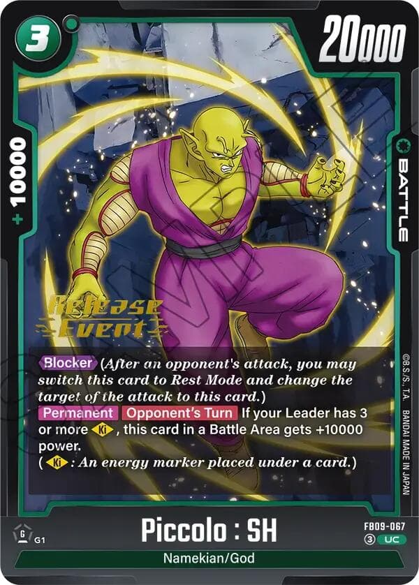 Piccolo : SH - FB09-067 — Dual Evolution Release Event Cards card