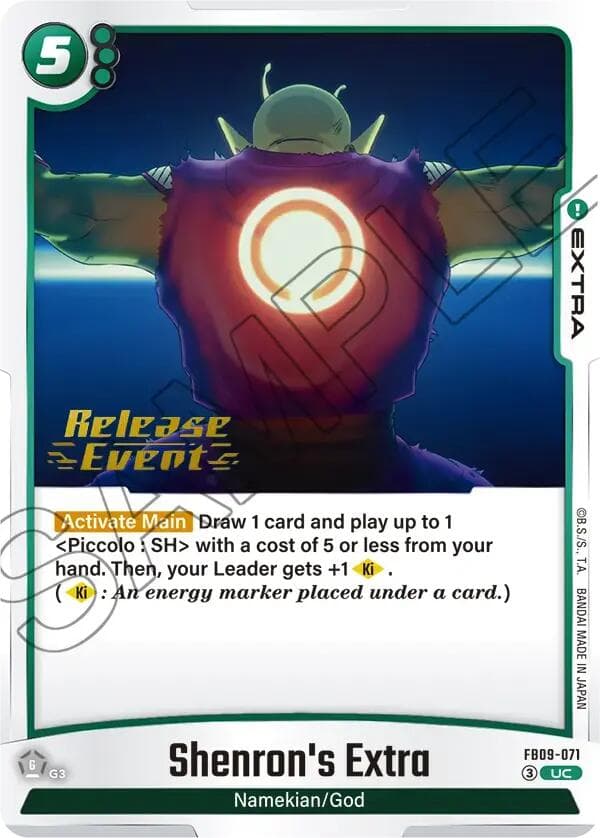 Shenron's Extra — Dual Evolution Release Event Cards card