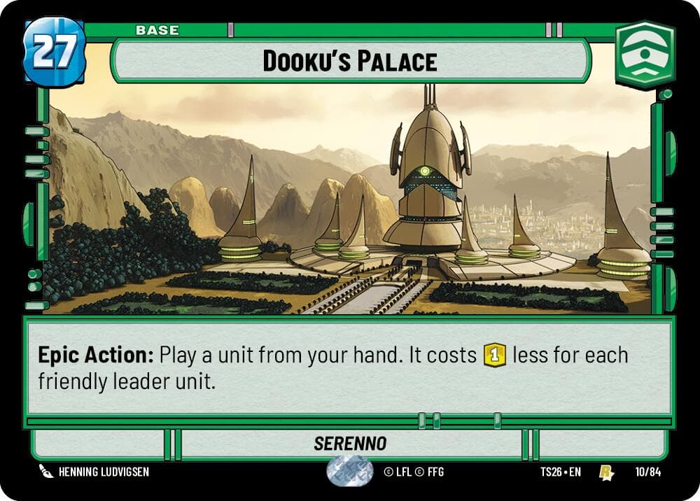 Dooku's Palace — Twin Suns card