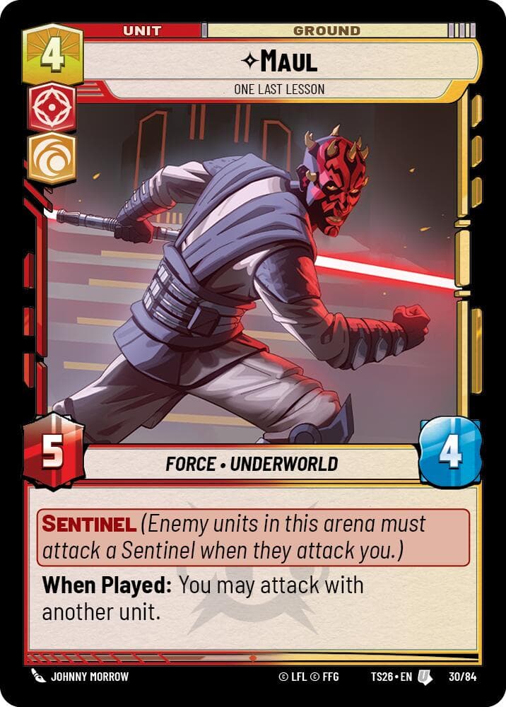 Maul - One Last Lesson — Twin Suns card