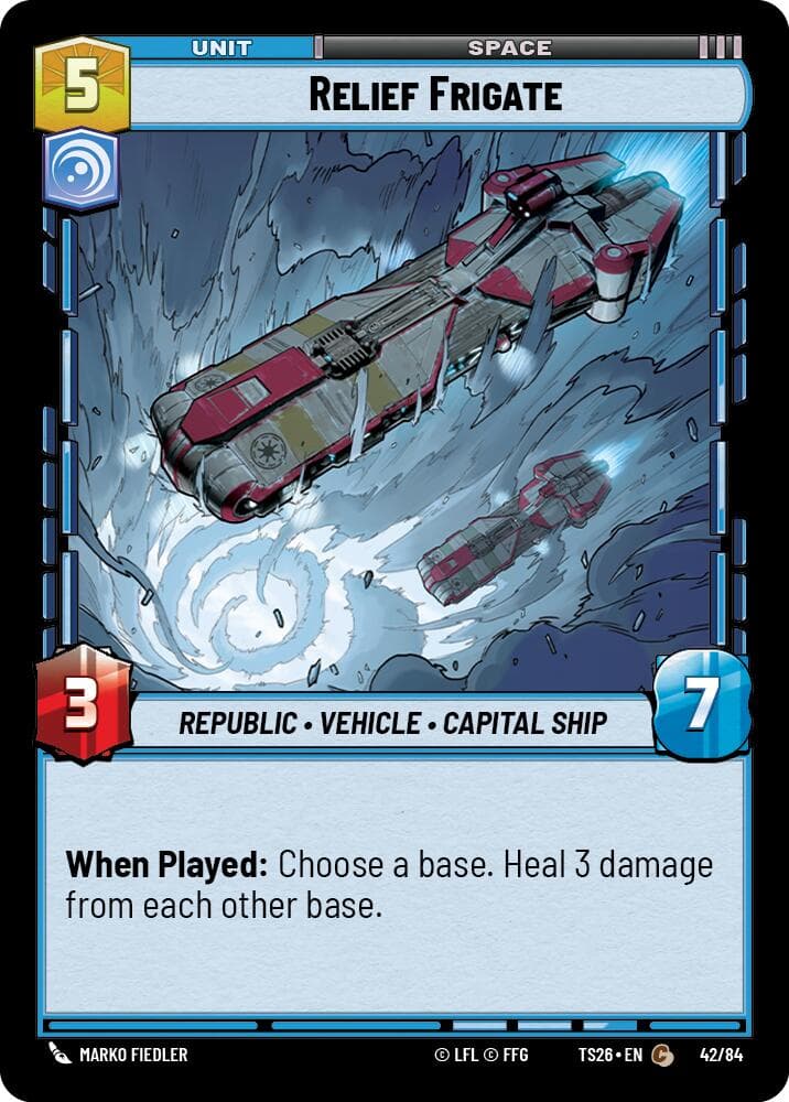 Relief Frigate — Twin Suns card
