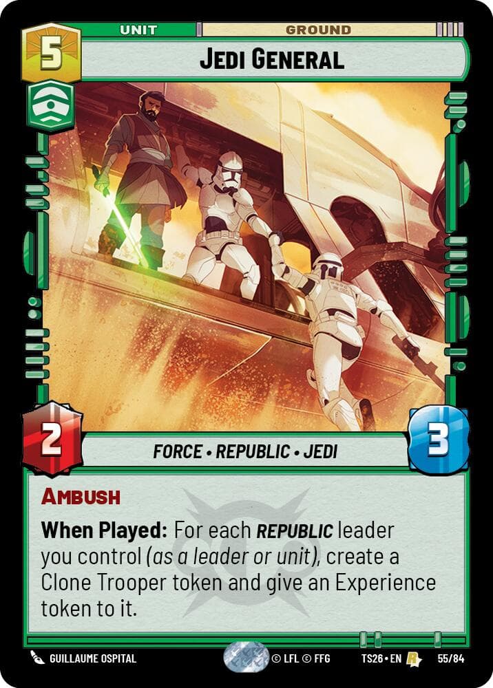 Jedi General — Twin Suns card