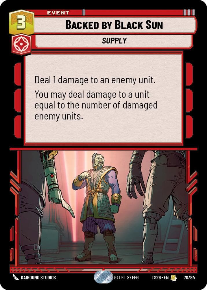 Backed by Black Sun — Twin Suns card