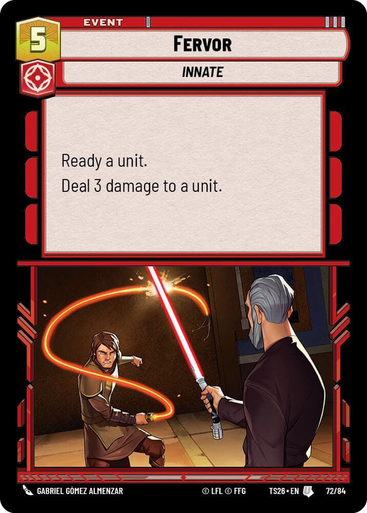 Fervor — Twin Suns card