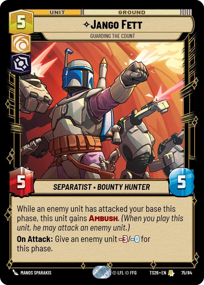 Jango Fett - Guarding the Count — Twin Suns card
