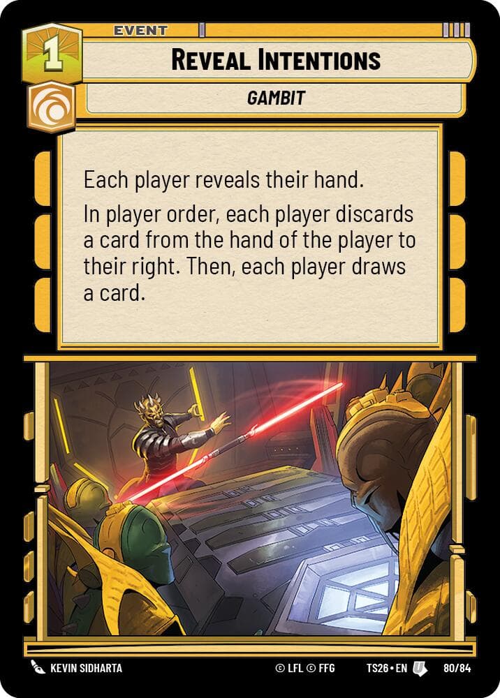 Reveal Intentions — Twin Suns card