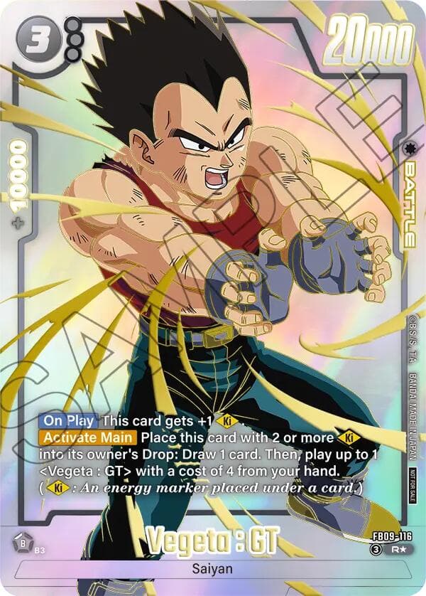 Vegeta : GT - FB09-116 (Limited Pack 26-27 WAVE1) — Tournament and Championship Promos card