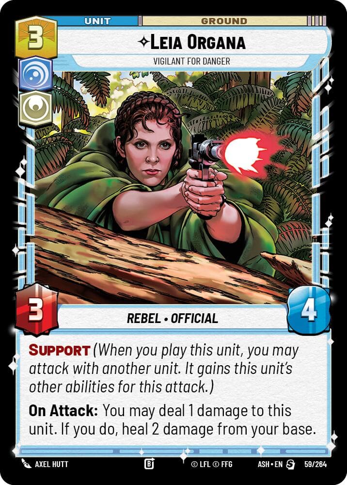 Leia Organa - Vigilant for Danger — Ashes of the Empire card