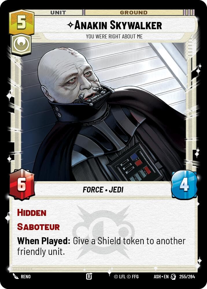 Anakin Skywalker - You Were Right About Me — Ashes of the Empire card